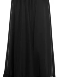 Saia de flamenco feminina espanhola, saia simples com babado duplo, preto, vermelho, saia de teste de flamenco, festa, classe justa, saia de dança espanhola