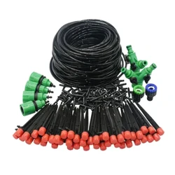 DIY Drip Bewässerung System Automatesch Bewässerung Kit Bewässerung Timer Gaart Schlauch Upassbar Drëpsen Gaart Tool Set