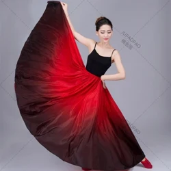 Ispan tans geýimi Gradient Elegant Flamenko yubka köýnekleri Aýal sypaýy şar öküz söweş sahnasy ýerine ýetiriş eşikleri Flamenco