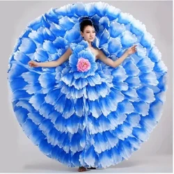 Trang phục khiêu vũ Flamenco mới Váy mở rộng Trang phục biểu diễn múa hiện đại mặc váy cánh hoa Váy flamenco Tây Ban Nha 540 720
