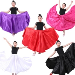Fusta de flamenco pentru fete noi Rochie de dans spaniol Concurs de antrenament Costuri de performanță pentru cor pentru copii Fuste Flamengo