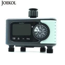 RainPoint yangi elektron avtomatik sug'orish 4 zonali chiqish raqamli displeyli suv taymeri Bog' uchun bog'ni sug'orish nazoratchisi