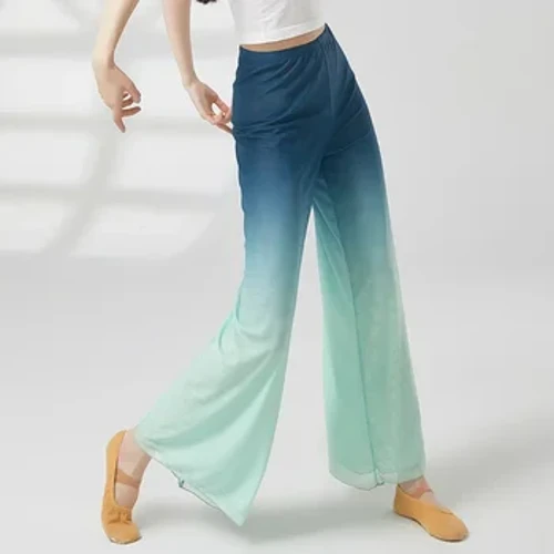 NƯỚC Khiêu Vũ Cổ Điển Trang Phục Quần Diễn Sân Khấu Hai Lớp Gạc Thể Hiện Quần Áo Người Lớn Vần Cơ Thể Quốc Gia Vũ Công Quần