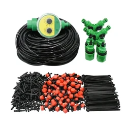 5-50M Automatisches Gartenbewässerungssystem Wasser-Tropfbewässerungssystem Pflanzenbewässerungsset Bewässerungstropfer Timer-Set