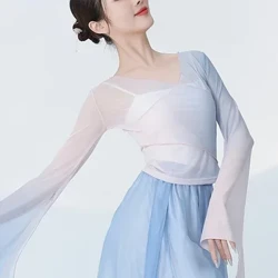 Kvinnor Elegant Klassisk Danskostym Etnisk Modern Dans Träning Dansdräkt Fan Yangko Scenkläder Kinesisk stil Hanfu