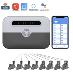 Tuya WIFI vandingstid til havearbejde med Google Smart Auto Vandingstimer Sprinkler Controller WIFI Smart kunstvandingssystem
