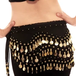 Ubora wa Juu Mpya wa Dansi ya Belly ya Nafuu Mkanda wa Hip 98 Sarafu Belly Dance Kiuno Skafu kwa Wanawake Rangi 13 Inapatikana