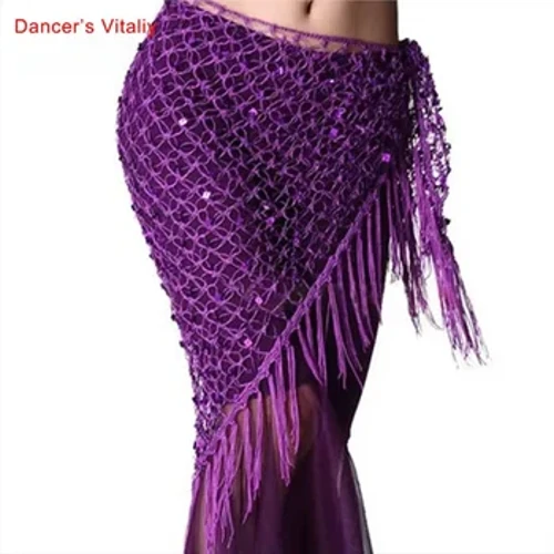 Costumes de danse du ventre à paillettes, nouveau style, écharpe de hanche pour femmes, ceintures de danse du ventre