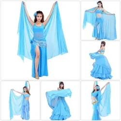 Ngoma ya Belly Chiffon Kubwa Kwa Shali Skafu ya Wanawake Kitambaa Kifuniko Mkanda Mchezaji Sketi ya Kike ya Onyesho ya Mavazi ya Thailand/India/Arab