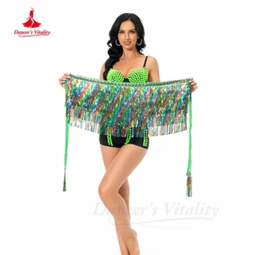 Belly Dance Practice Ρούχα Ζώνη για Γυναικεία Αξεσουάρ Belly Dancing Hip Scarf DJ Nightclub Dancing Waist Chain
