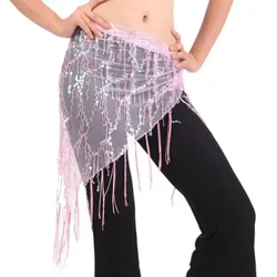 1 Múa Bụng Trang Phục Kim Sa Lấp Lánh Tua Rua Múa Bụng Hông Khăn Choàng Nữ Thái Lan/Ấn Độ/Ả Rập Nhảy Váy dây Thắt Lưng