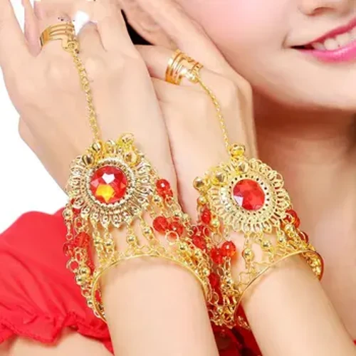 Bead Ring Bohemian Tribal Show Out Αξεσουάρ χορού Διαμαντένιο βραχιόλι Κοστούμια χορού κοιλιάς Αξεσουάρ