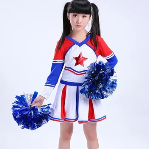 Kid Nhảy Đường Phố Hip Hop Cho Bé Gái Đội Cổ Vũ Đồng Nhất Nữ Sinh Vũ Trang Phục Trẻ Em Thể Thao Phù Hợp Với Trẻ Em Giai Đoạn Thi Đấu