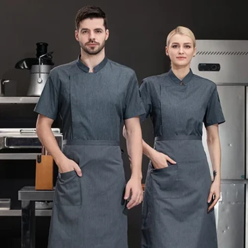 Éide Chef Do na bhFear Seirbhís Bia Seaicéad Cistine Bean Obair Caith Éadaí Óstán Bialann Báicéir Léinte cócaire Bán Ardchaighdeáin