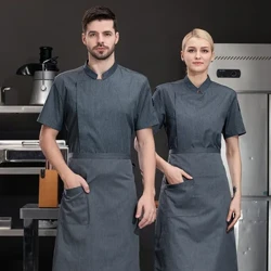 Chef Uniform Fir Männer Iessen Service Kichen Jacket Fra Aarbechtskleedung Hotel Kostüm Restaurant Bäcker Chef Hemden Héich Qualitéit Wäiss