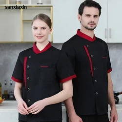 Professionell kockjacka för män Kvinnor Matservice Kockskjorta Bageri Restaurang Servitöröverdelar Kökskläder Catering Arbetskläder