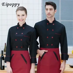 Sommar Hotell Kock Jacka Mat Service Kortärmad Restauant Kock Uniform Dubbelknäppt Kock Kläder Kök Kock Kläder