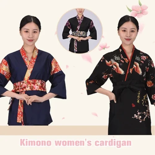 Uniforme de chef estilo japonês, casaco de sushi, cozinha, restaurante, serviço de comida, roupa de trabalho, jaquetas de chef, hotel, cozinha, roupas unissex