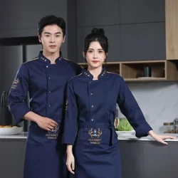 Premium Chef's Jacket for Kitchen Workwear in Food Service Industry Versatile for Male and Female Catering Staff in Hotels