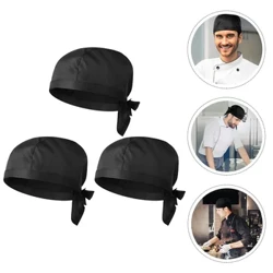 Chef Hat Cap Cooking Hats Kitchen Beanie Catering Men Baker Black Women Head Caps Food Service Cook Working Pirate Chef
