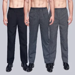 Unisex Chef Pants Cook Chef Pagaripüksid elastse vöökohaga Hotelli restoran Köök Chef Work Long Pants Toitlustusvorm