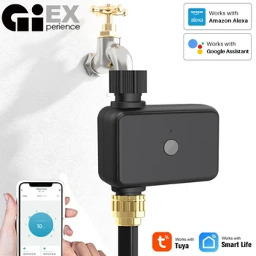 Slimme bewateringstimer IP55 Bluetooth WIFI Tuin Automatisch irrigatiesysteem Druppelsproeier Controller Klep Smart Life Tuya