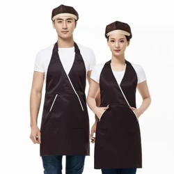 Køkkenforklæder Til Kvinde Mænd Kok Arbejdsforklæde Til Grill Restaurant Bar Cafeer Tjener Arbejdsforklæde Skønhed Negle Studios Uniform