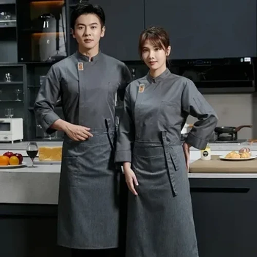 Restaurant Kelner Aarbecht Uniform fir Catering Chefs Kuerzmouwen Chef Aarbecht Uniform Restaurant Kichen Uniform