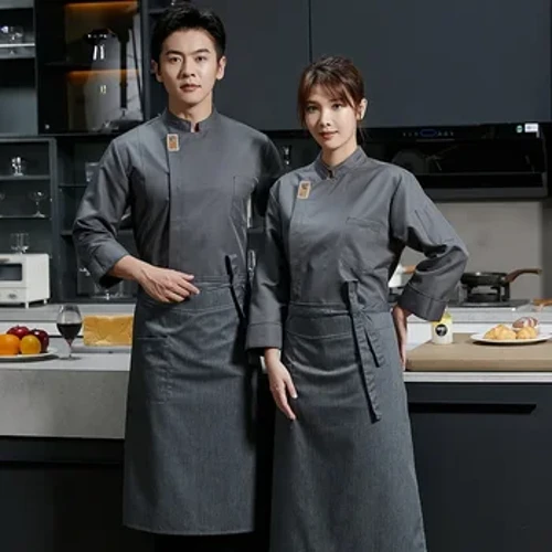 Uniforme de travail de serveur de Restaurant, uniforme de travail de Chef de restauration, uniforme de cuisine de Restaurant à manches courtes, uniforme de travail de Chef