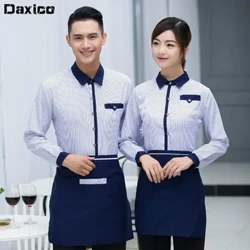 Nhà Hàng Thức Ăn Nhanh Bồi Bàn Đồng Phục Dài Tay Làm Bánh Cửa Hàng Bánh Cô Hầu Bàn Đồng Nhất Khách sạn Kichen Mặc Công Sở Cafe Áo Liền Quần