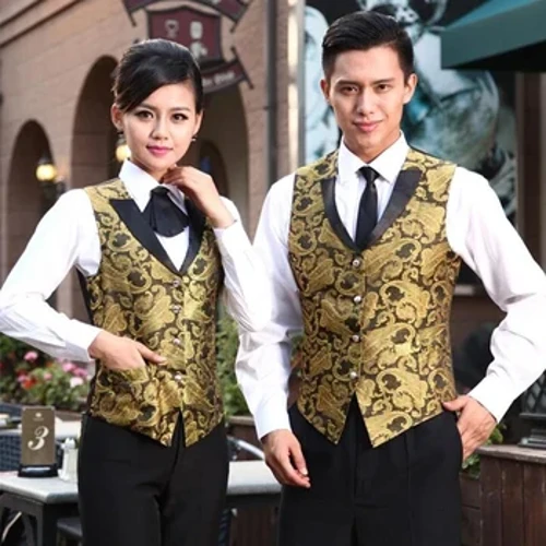 Phụ Nữ Câu Lạc Bộ Đêm Phục Vụ Bàn Áo Đồng Phục Màu Sắc Tươi Sáng Thanh Nam Bồi Bàn Áo Vest Quần Áo Nhà Hàng Khách Sạn Mặc Công Sở 89