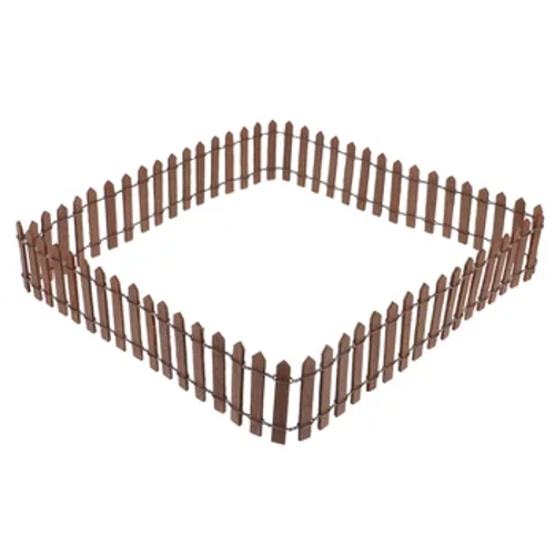Clôture d'intimité en bois pour bâtiments de jardin, parterres de fleurs, décoration à la main, Mini jouets, treillis en fer