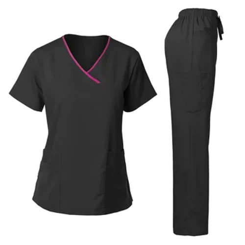 Éide Leighis Sraith Scrobarnach Mná Trendy Sín Bog Y-Muineál Pants Barr Ospidéal Peataí Clinic Dochtúir éadaí Dathanna Codarsnachta