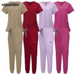 Grosir Rumah Sakit Working Scrub Set Ruang Operasi Scrub Seragam Medis Perlengkapan Medis Pakaian Kerja Perawat Bedah Gigi Setelan