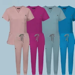 Toptan Ameliyathane Tıbbi Üniforma Scrubs Hastane Çalışma Scrubs Seti Tıbbi Malzemeler Hemşire Diş Cerrahisi Takım Elbise İş Kıyafeti