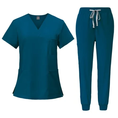 Kolore anitzekoa Unisex Mahuka Laburreko Farmazia Erizain Uniforme Ospitaleko Medikua Laneko Arropa Ahozko Hortz Kirurgia Uniformeak Medikuntzako Scrubs Multzoak