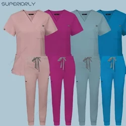 Toptan Ameliyathane Tıbbi Üniforma Scrubs Hastane Çalışma Scrubs Seti Tıbbi Malzemeler Hemşire Diş Cerrahisi Takım Elbise İş Kıyafeti