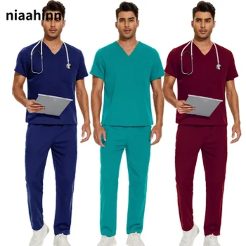 Uniforme pentru scrub unisex de înaltă calitate Costum de asistentă Magazin de frumusețe pentru animale de companie Seturi medicale Uniforme spa Seturi de scrub pentru femei Îmbrăcăminte de lucru supradimensionate