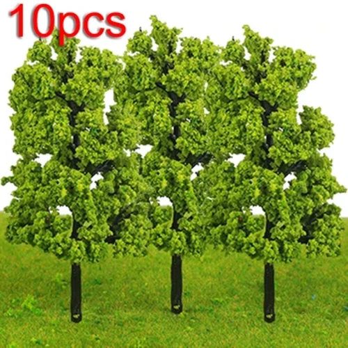 10Pcs 11CM Model Trees Garden Outdoor Park Train Railway Architectural Scenery Landscape DIY Sand Table Build Toys Model