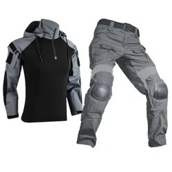 Chiến Thuật Quần Quân Sự Phù Hợp Với Chiến Đấu Áo Sơ Mi Quần Airsoft Bóng Sơn Quần Áo Làm Việc Quân Đội Hoa Kỳ Cam Phối Hướng Đạo Cảnh Sát Đồng Nhất Bắn Bộ