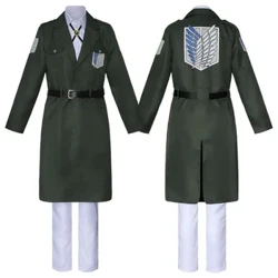 Tấn Công Titan Eren Levi 'S Trang Phục Hóa Trang Nam Nữ Shingeki No Kyojin Hướng Đạo Quân Đoàn Lính Áo Khoác Áo Gió Đồng Nhất