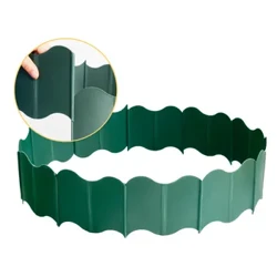 20pcs Flower Bed Edging Plastic Garden Fence DIY Brick Effect Landscaping Edging Decorative Reusable Plant Border Ornament