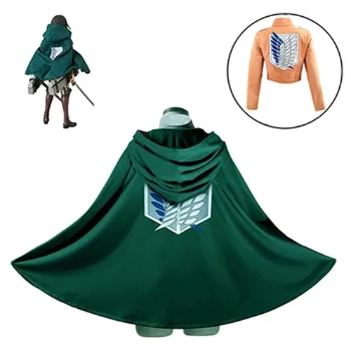 Gwisgoedd Calan Gaeaf i Fenywod Dillad Anime Japaneaidd Ymosodiad ar Glogyn Titan Shingeki Dim Gwisg Cosplay Capes Sgowtio Kyojin