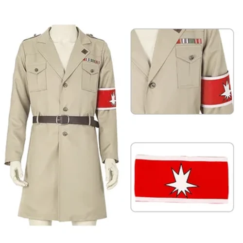 Tấn Công Titan Shingeki No Kyojin Cospaly Trang Phục Marley Sĩ Quan Quân Đội Hướng Đạo Trung Đoàn Levi Eren Áo Phù Hợp Cho Nam Nữ