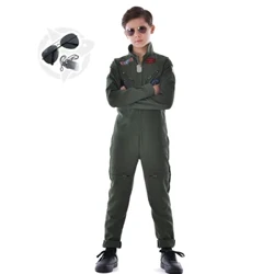 I-Snailify Movie Top Gun American Airforce Uniform Umshayeli Wezempi Wezingubo Zokugqoka Abafana Bendiza Eyeqa Amasudi Izingubo Zephathi Yezingane Ze-Carnival