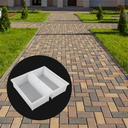 Brick Stone Mold Pavement DIY Path Maker Forma Dlažba Cement Brick Garden Decor