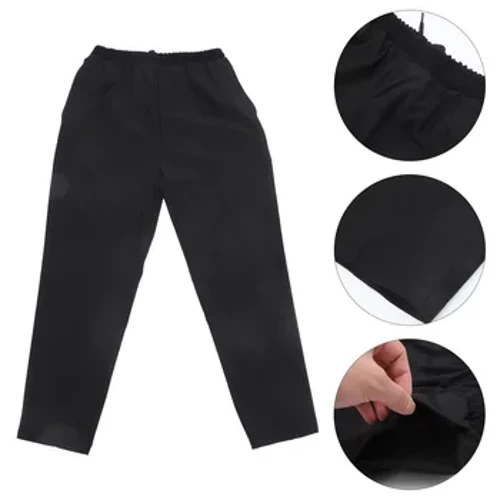 Chef Menworkwear Chef Byxor Andas Byxor Matsal Kläder Arbeta Löst Resår i midjan Hotell Restaurang Kök Uniform