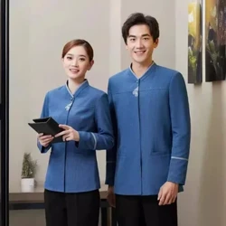Community Property Cleaning Uniform Long Sleeved Set Summer Cleaning Work Uniform Short Sleeved Hotel Room Housekeeping Auntie