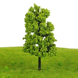 Múnla Crainn 10Pcs 11CM Gairdín Páirc Allamuigh Traenach Iarnróid Radharc Ailtireachta Tírdhreach Tábla Gaineamh DIY Múnla Bréagáin Tógála