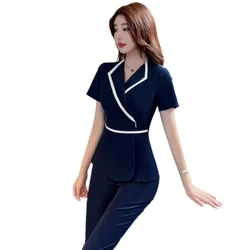 Đồng phục Spa cho Thẩm mỹ viện Quần yếm Massage Khách sạn Thời trang Quần áo Xông hơi Ngâm chân Bộ kỹ thuật viên